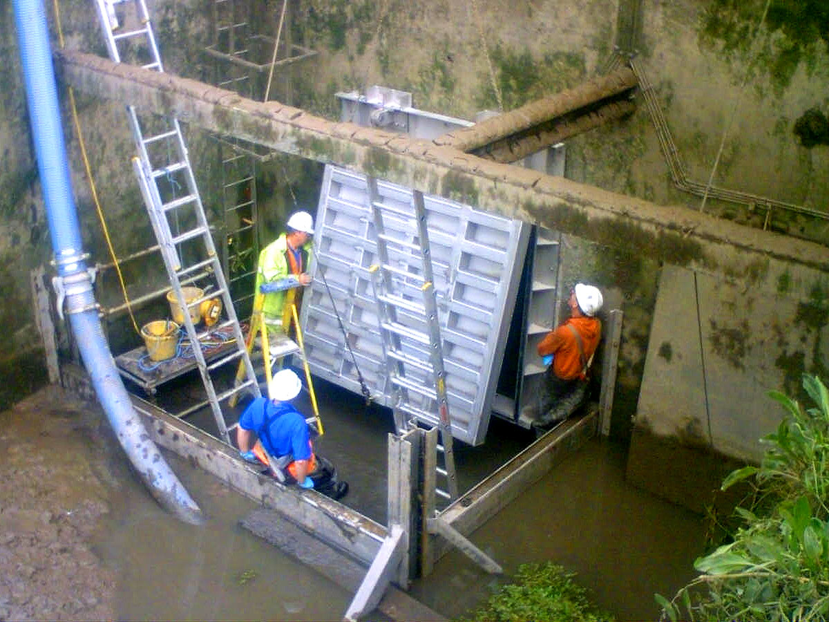 Flap Gates Installation - Australian Water Engineers