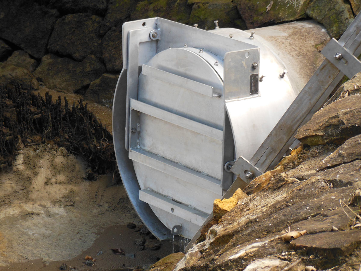 Tidal Flood Control Flap Gates - Australian Water Engineers 06